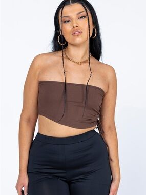 Princess Polly Leala Tube Top in Brown